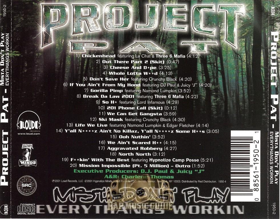 Project Pat - Mista Don't Play: Everythangs Workin: CD | Rap Music